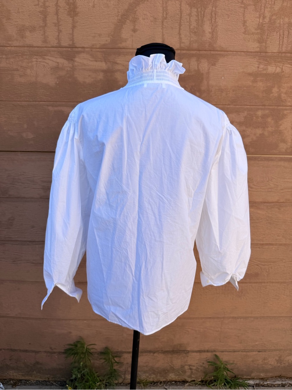 Sandro Lisandra Organic Cotton Ruffled Blouse - Picture 4 of 9